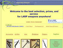 Tablet Screenshot of latex-weaponry.com